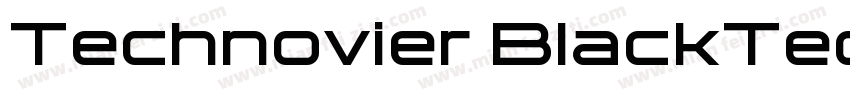 Technovier BlackTechnovier Black字体转换